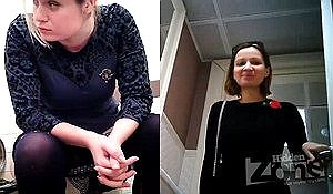 Засняли на видео сикающих в туалете девушек