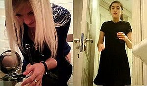 Невнимательные девки писают не замечая камеры