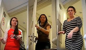 Камера в русском женском туалете засняла писающих девушек